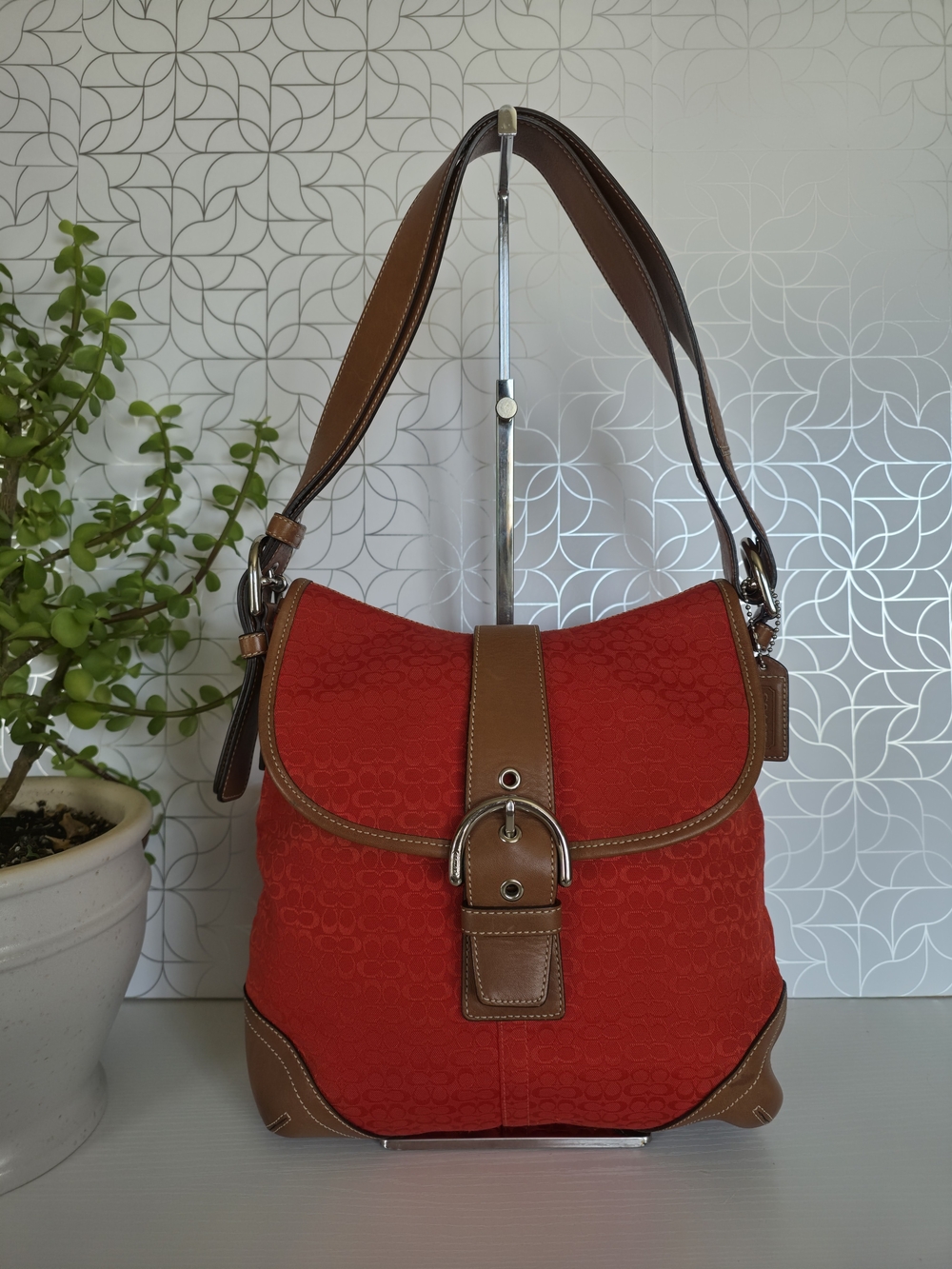 vintage Y2K-era Coach Soho Signature Flap Bag (Style #6376)